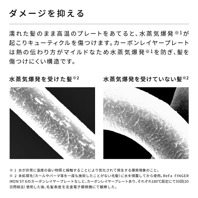 リファ フィンガーアイロンの特長
