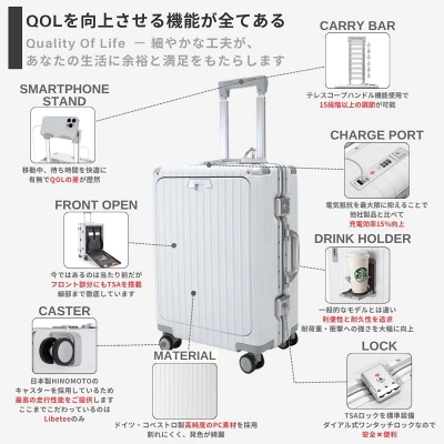 リベティスーツケースの特長